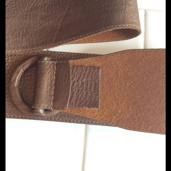 Bronze leather belt - Picture 5 of 5